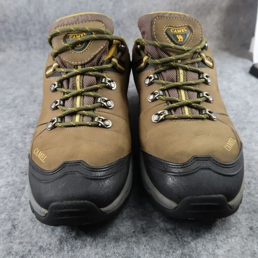 Camel Shoes Mens 9 Hiking Low Leather Boot Outdoor Trekking Active Lace Up Brown